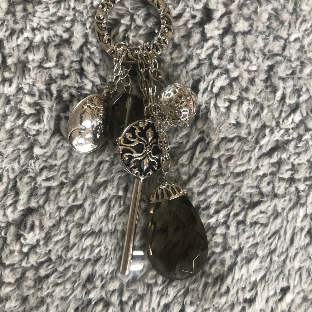 Long clump necklace